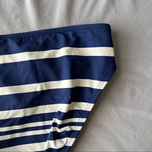 Lauren by Ralph Lauren Striped Bikini Bottom XL Navy and White - Picture 9 of 12